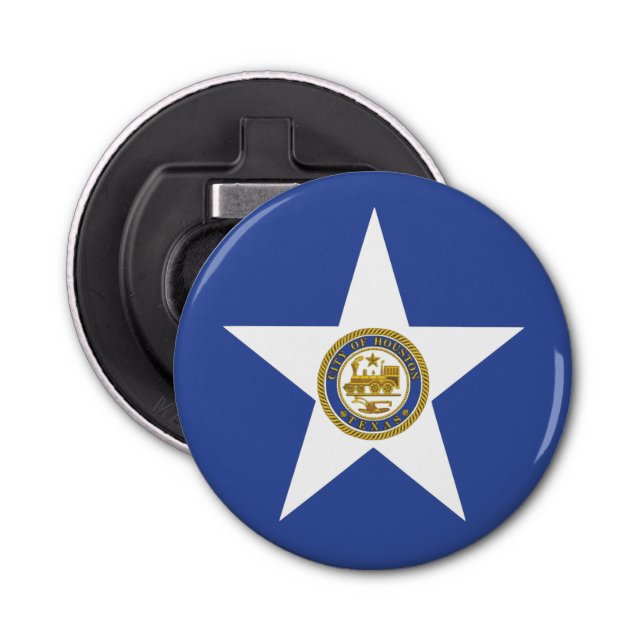 Flaska-öppnare med Flagga Houston Flasköppnare (Framsidan)