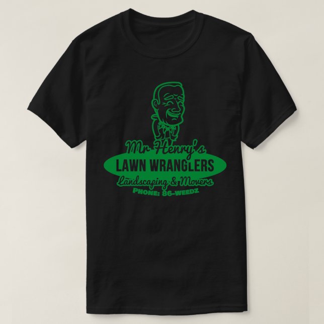 Flaska Rocket Gräsmatta Wranglers T Shirt (Design framsida)