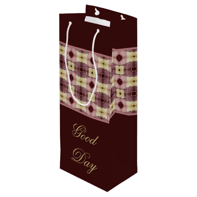 Flaska Tote Bag för inspirationsdagen Bra Day (Baksidan Vinklad)