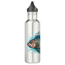 Flaska - Vattenfärgsserie: Lionfisk