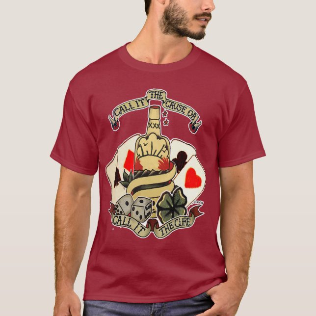 Flaskadesign Tee Shirt (Framsida)