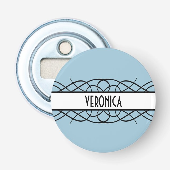 Flasköppnare för elfenbensdeco-sfärglasflaska (Framsidan)