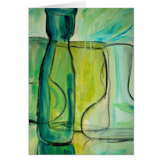 Flaskor Hälsningskort