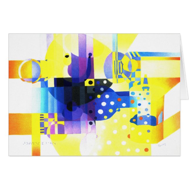 Flaskor & hänger lös hälsningskort (Framsidan Horizontal)