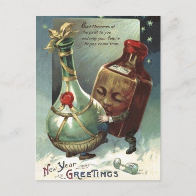 FLASKOR i KÄRLEK Vykort (Framsida)