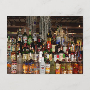 Flaskor Liquor Vykort