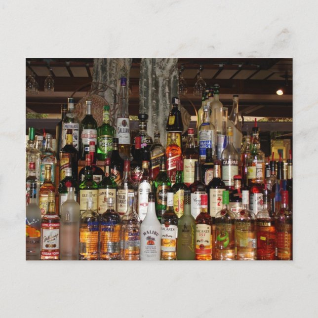 Flaskor Liquor Vykort (Framsida)