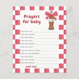 Flasksoda baby shower-önskningar för bebis 
