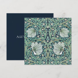 FLASKT ANMÄRKNINGskort: WILLIAM MORRIS: PIMPERNEL Anteckningskort