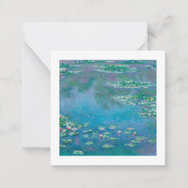 FLASKT KORT: "VATTENLISER" PER MONET ANTECKNINGSKORT