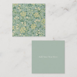 FLASKT KORT: WILLIAM MORRIS: JASMINE ANTECKNINGSKORT