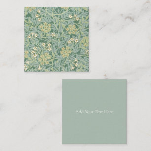 FLASKT KORT: WILLIAM MORRIS: JASMINE ANTECKNINGSKORT