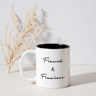 "FLAST & FLAless" Simple Black Typography Mugg