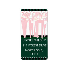 Flat ART DECO Adressetikett