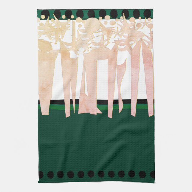 Flat ART DECO Kökshandduk (Vertikal)