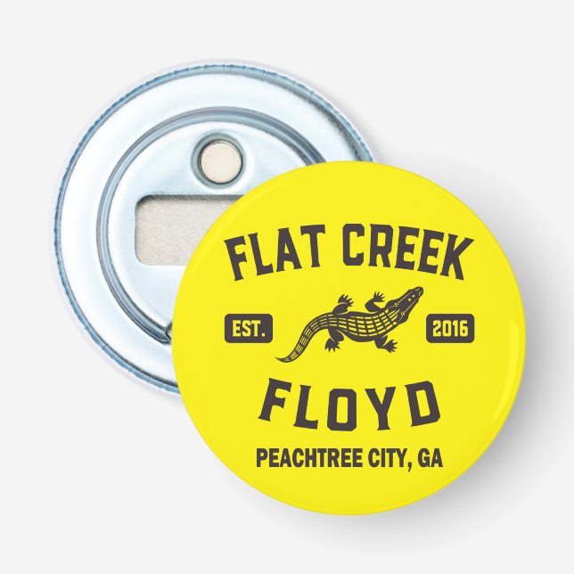 Flat Bäck Floyd Peachtree City Georgia Alligator Flasköppnare (Framsidan)
