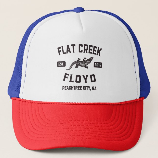 Flat Bäck Floyd Peachtree City Georgia Alligator Keps (Framsida)