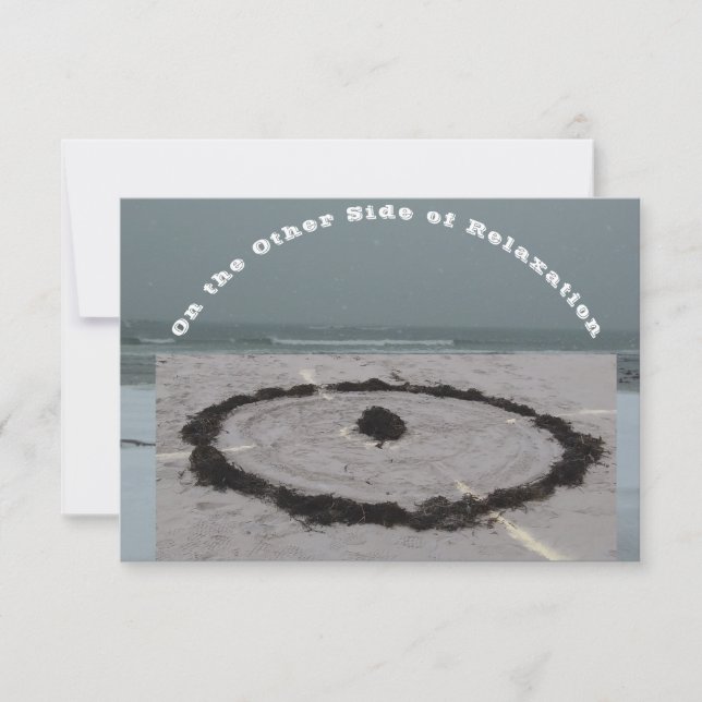 Flat Beach Maze-kort Tack Kort (Framsida)