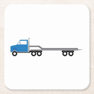 Flat bed Lastbil Underlägg Papper Kvadrat