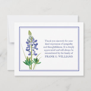 Flat Bereavement Notes för Lavendar-anteckningskor Anteckningskort