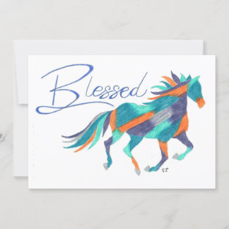 Flat Card Blated Horse av Sherry Jarvis