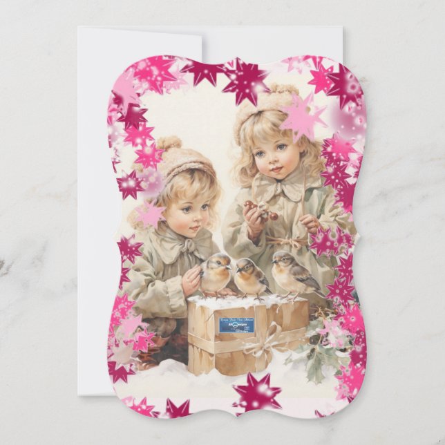 Flat Cards 1 (PinkSnowFlakes) RFPMDesigns ©️ 2024 (Framsida)