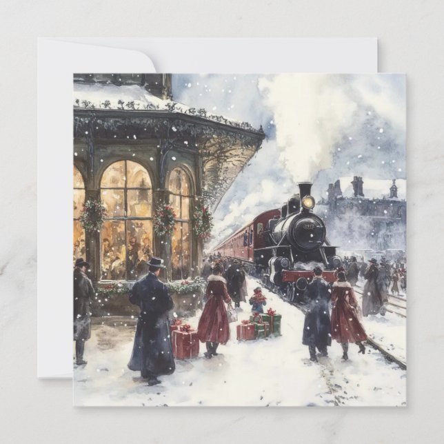 Flat Christmas Card Julkort (Framsida)