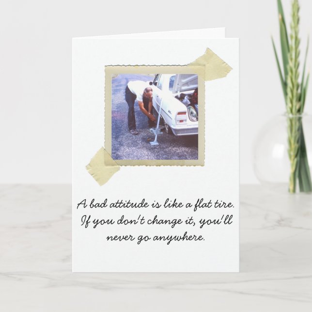 Flat Däck Humor Kort (Framsida)