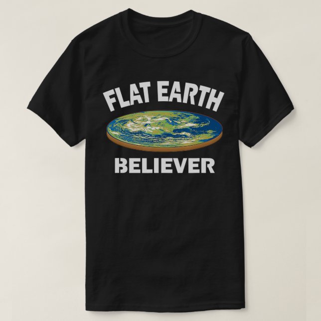 Flat Earth Believer Research Society Gift for Flat T Shirt (Design framsida)
