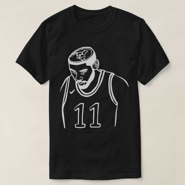 Flat Earth Kyrie White T Shirt (Design framsida)