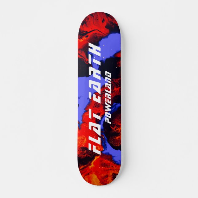 FLAT EARTH POWERLAND SKATE DECK (Framsida)
