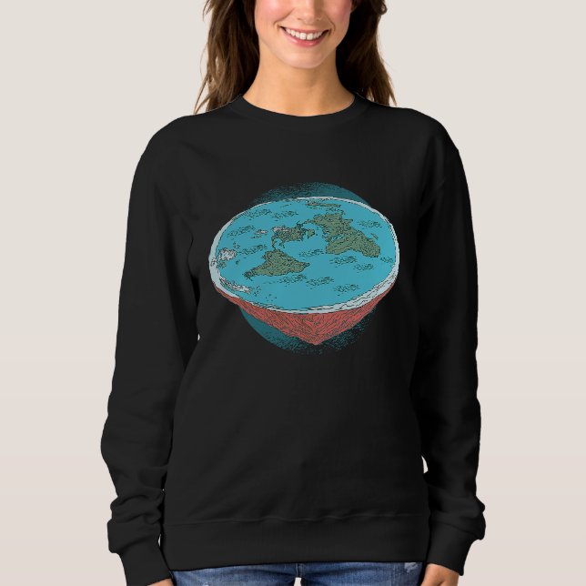 Flat Earth Society  as Flat Earth Theory T Shirt (Framsida)