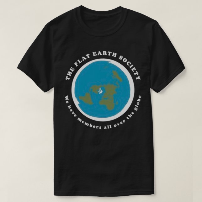 Flat Earth Society Essential TShirt Classic TShirt T Shirt (Design framsida)