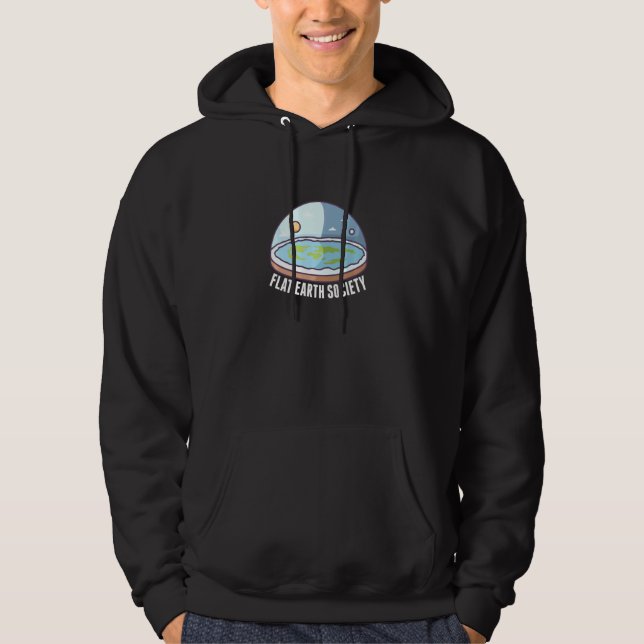 Flat Earth Society Hoodie (Framsida)