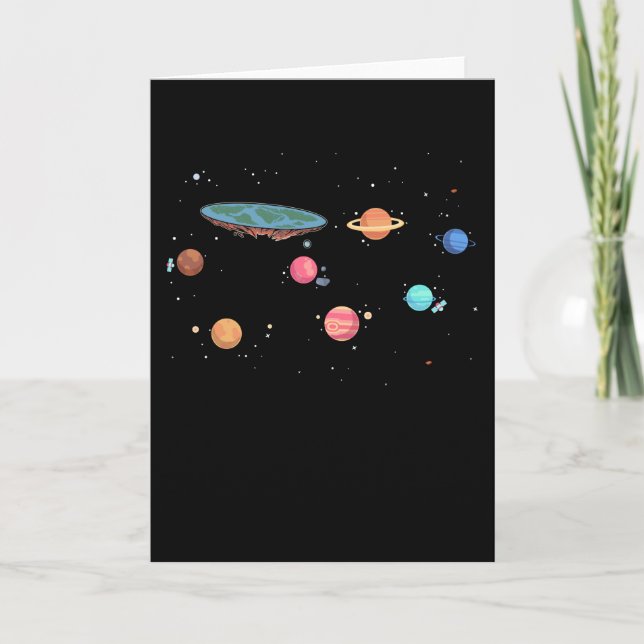 Flat Earth Society Kort (Framsida)