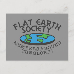 Flat Earth Society medlemmar runt hela världen Vykort