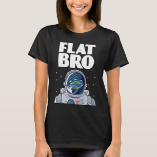 Flat Earth Society Rymdfarare Konspiration Yttre R T Shirt