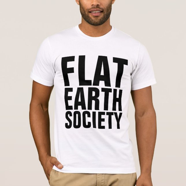 FLAT EARTH SOCIETY T-Shirts (Framsida)