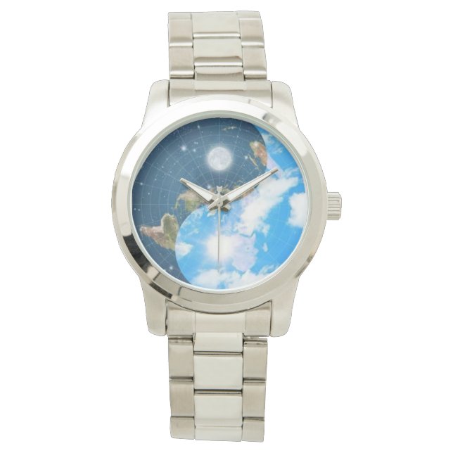 Flat Earth Yin Yang Watch - Manar Armbandsur (Framsida)