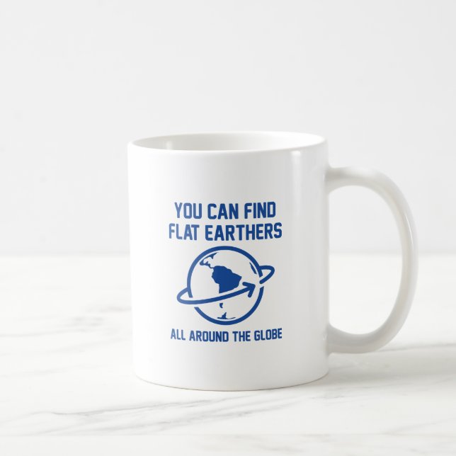 Flat Earthers Globe Kaffemugg (Höger)