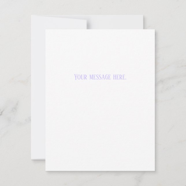 Flat Easter Card Anteckningskort (Baksida)