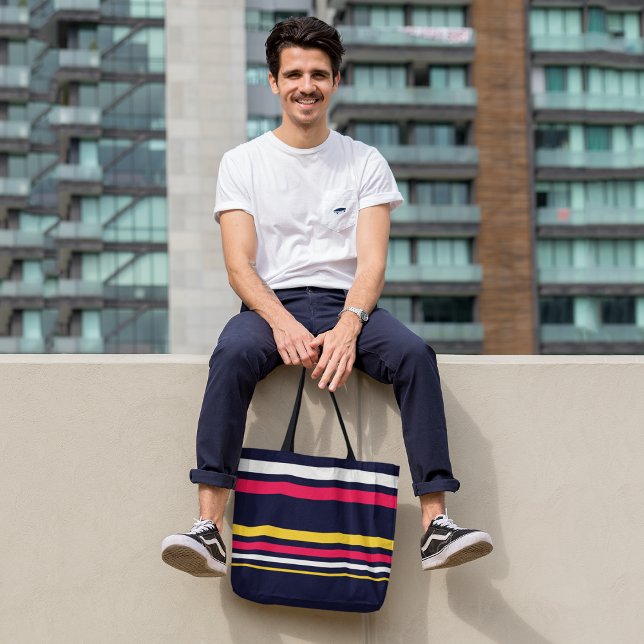 Flat Färg Rand Tygkasse (Skapare uppladdad)