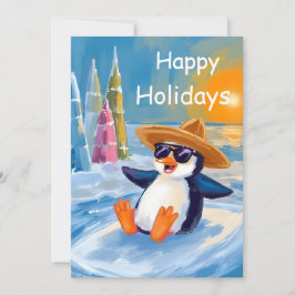 Flat Greeting Card "Happy Holidays" Kort