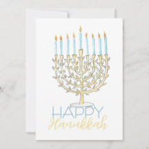 Flat Hanukkah-kort