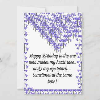 Flat Helgdag Card, Funny Romantic Födelsedagskort, Julkort