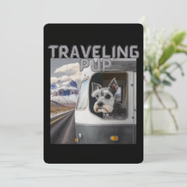 Flat Helgdag-kort för Valp efter kort