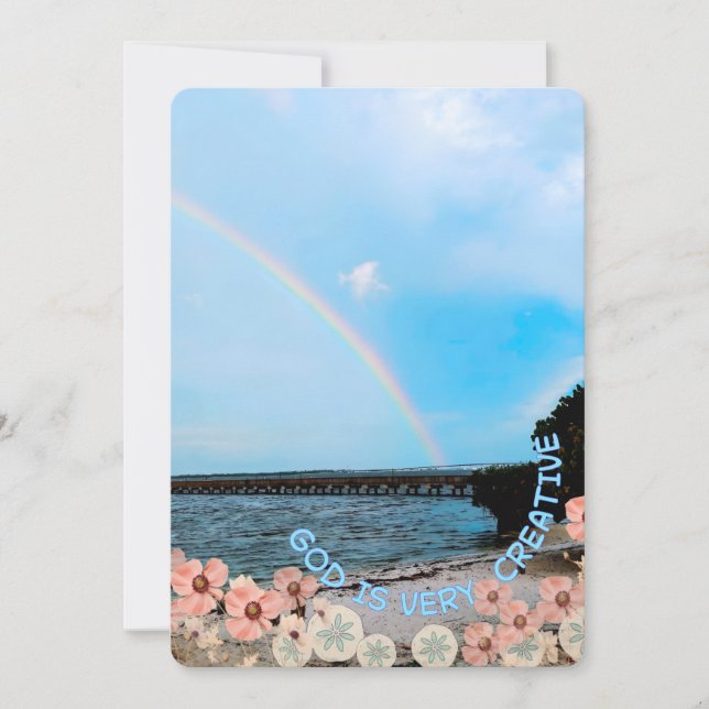 Flat Holiday Card Easter Blessings or invite Julkort (Framsida)