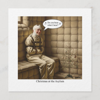 Flat Holiday Card Inbjudningar