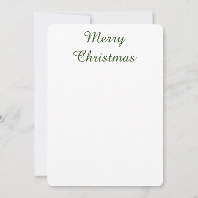 Flat Holiday Card Julkort (Baksida)