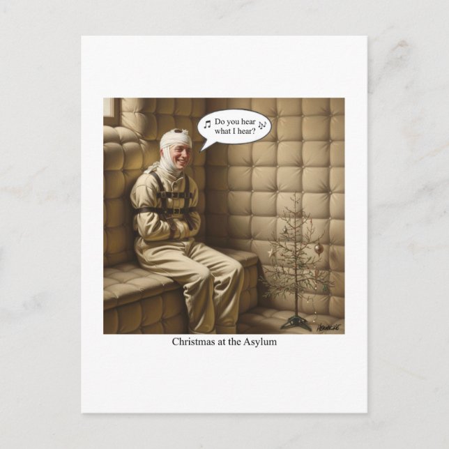 Flat Holiday Card Vykort (Framsida)